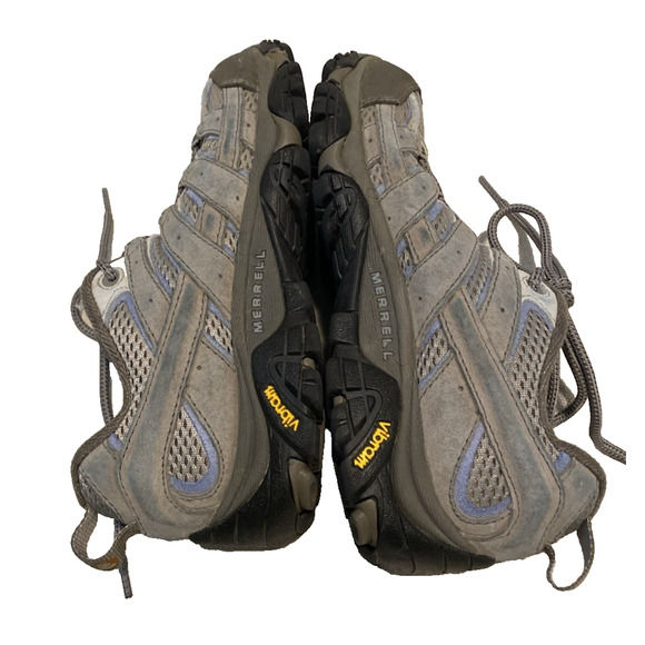 Merrell Vibram Hiking Shoes Womens Size US 6.5 EU 37 Gray Lace Up Athletic Shoes - Picture 2 of 10